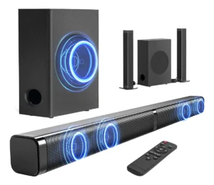 Barra De Sonido 2.1 Canales Con Subwoofer 200w Home Theater